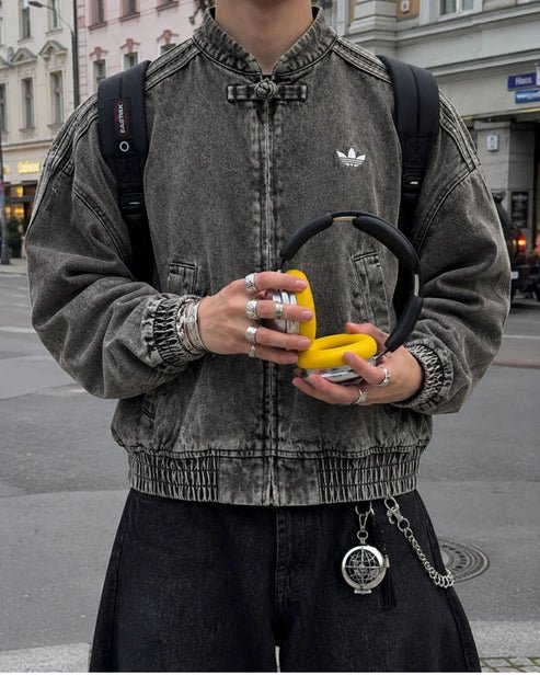 How to Style a Grey Denim Jacket for Men: 10 Outfit Ideas - XOVRA.IN
