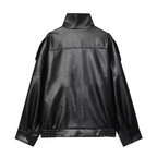 FAUX LEATHER JACKET l XOVRA