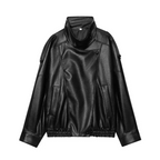 FAUX LEATHER JACKET l XOVRA