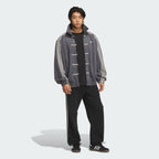 Grey CNY Jacket – Chinese-Inspired Stripe Track Jacket | XOVRA