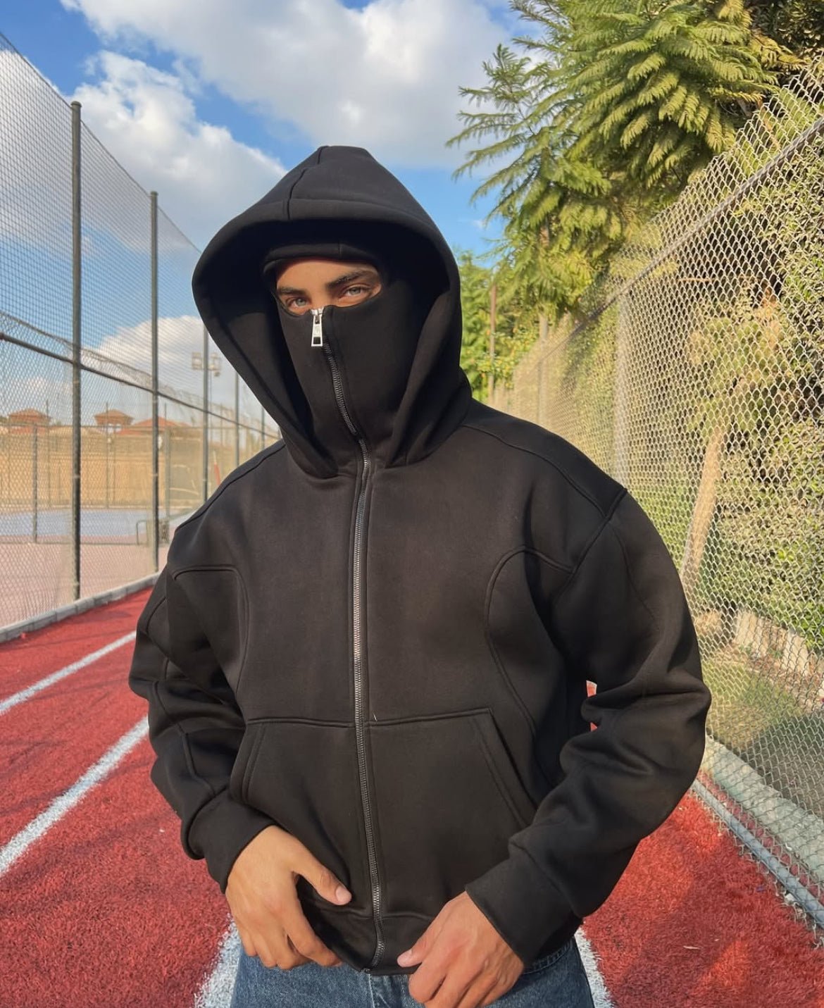 BALACLAVA ZIPPER HOODIE - wildbeast