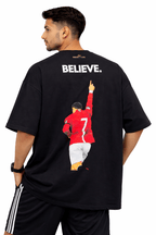 Believe Oversized T-Shirt - XOVRA.IN