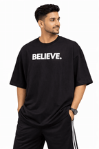 Believe Oversized T-Shirt - XOVRA.IN