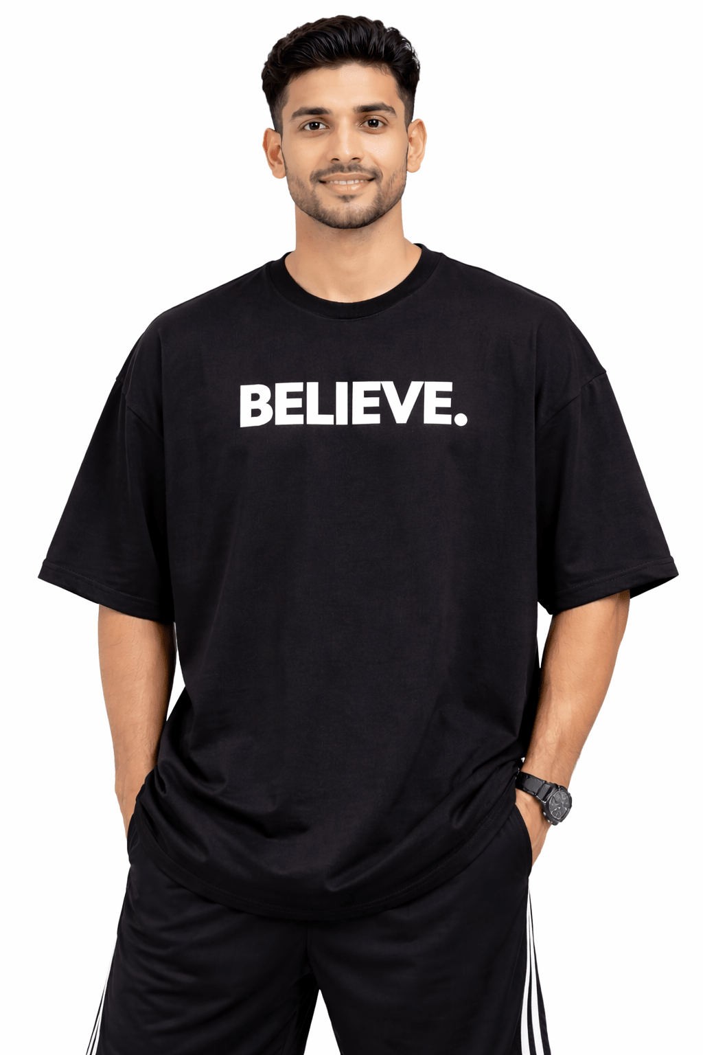 Believe Oversized T-Shirt - XOVRA.IN