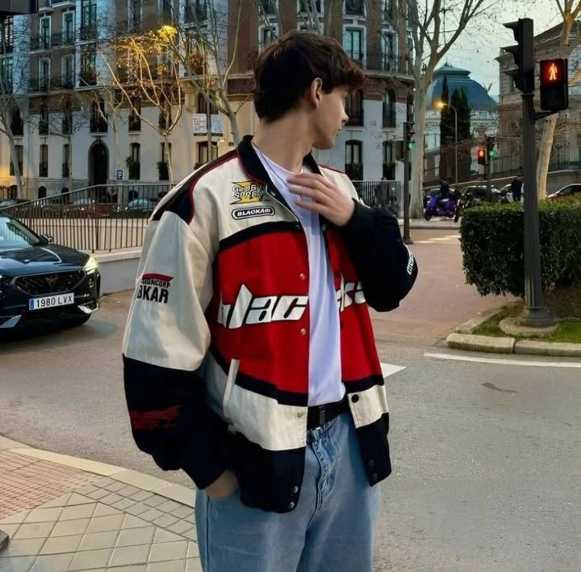 BLACK AIR F1 Racing Jacket Red - wildbeast