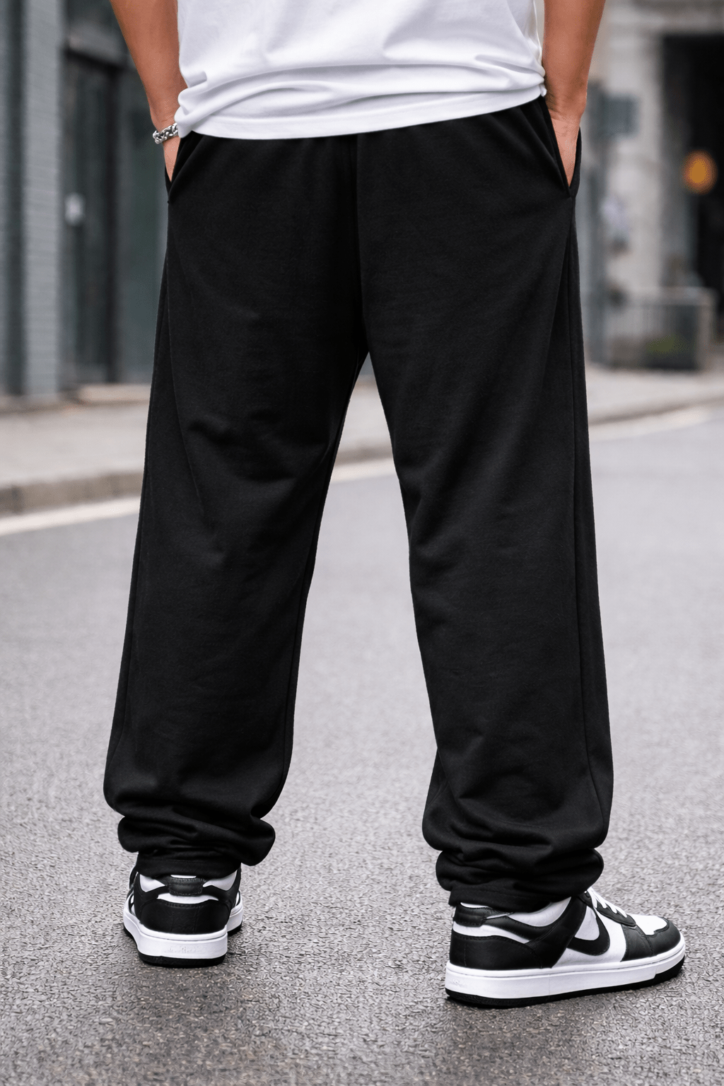 Black Gothic Cross Trouser - XOVRA.IN