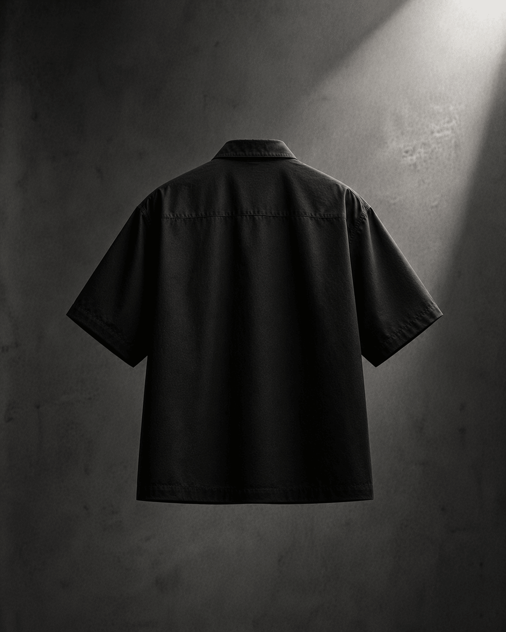 Black Metal Clasp Oversized Shirt - XOVRA.IN