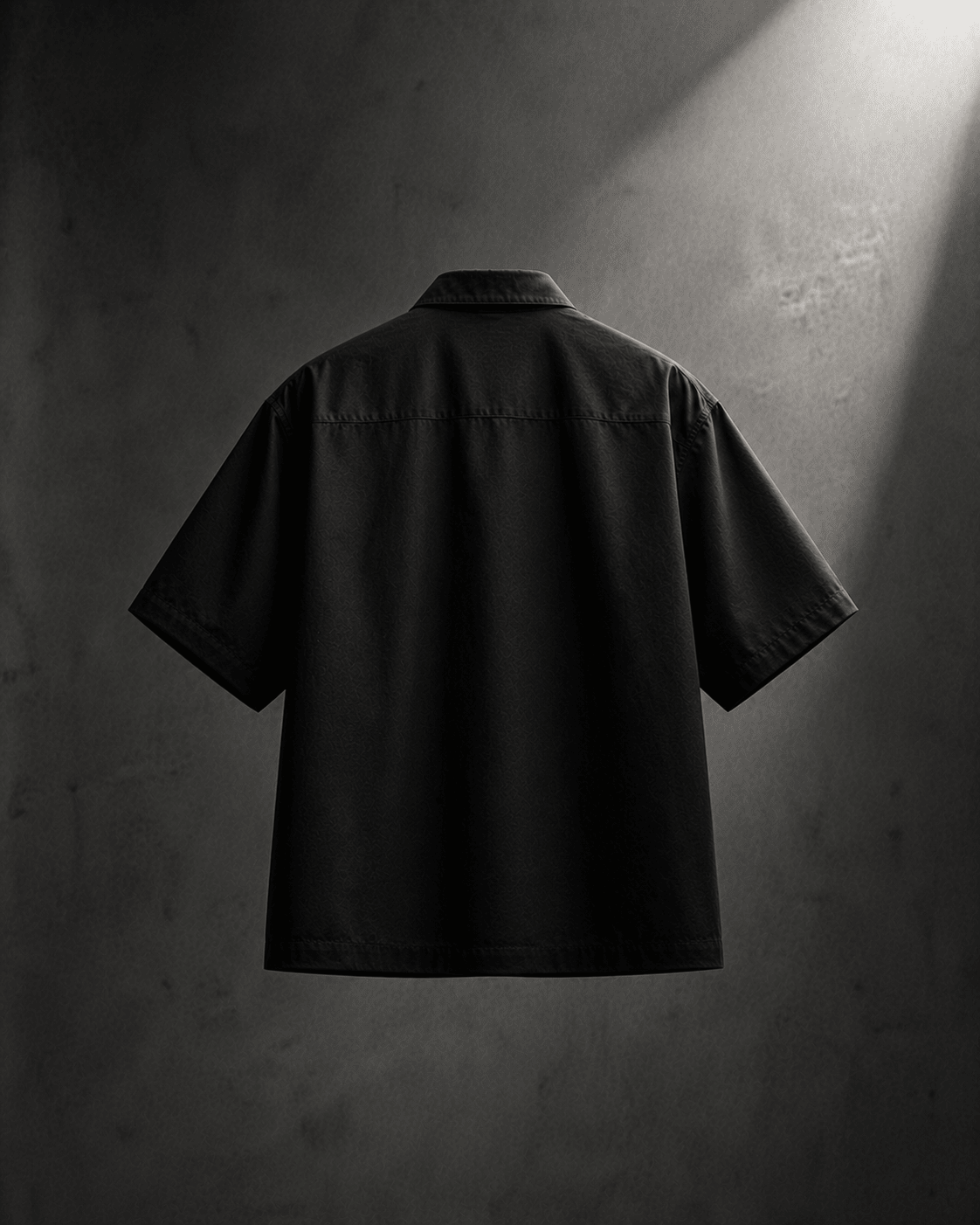 Black Metal Clasp Oversized Shirt - XOVRA.IN