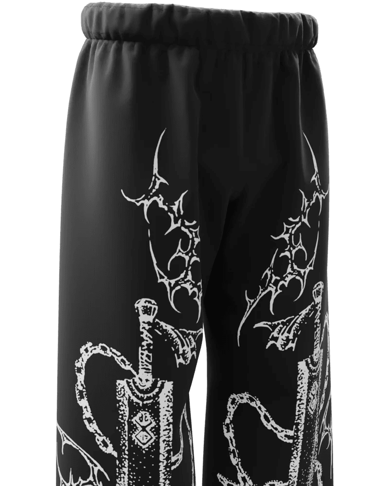 Black Toji Straight fit Baggy Pants - XOVRA.IN