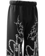 Black Toji Straight fit Baggy Pants - XOVRA.IN