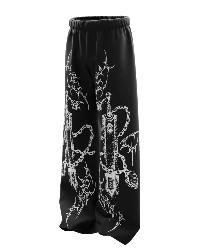 Black Toji Straight fit Baggy Pants - XOVRA.IN