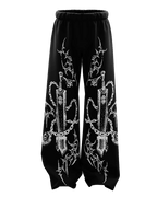Black Toji Straight fit Baggy Pants - XOVRA.IN
