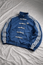 CNY - Inspired Blue Suede Jacket for Men | Premium Streetwear by XOVRA® - XOVRA.IN