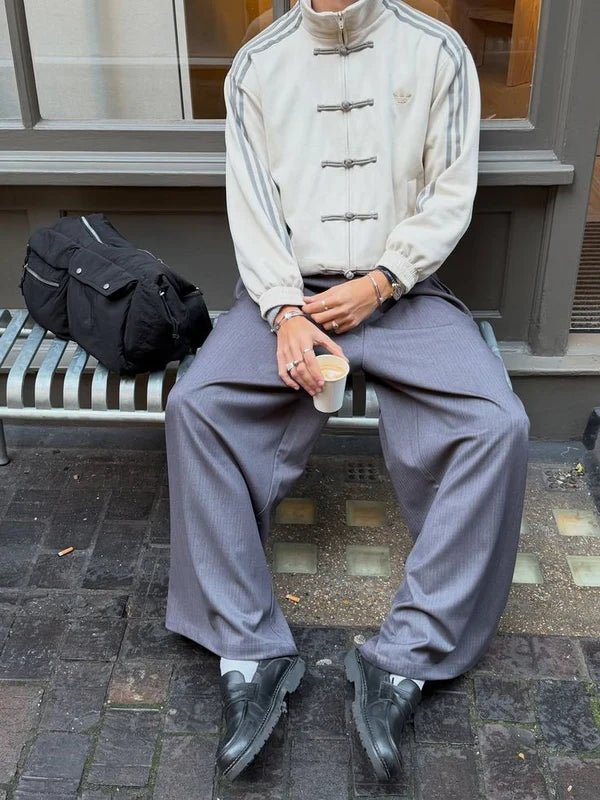 CNY - Inspired Premium Off - White Suede Jacket | Luxury Streetwear Jacket for Men – XOVRA® - XOVRA.IN