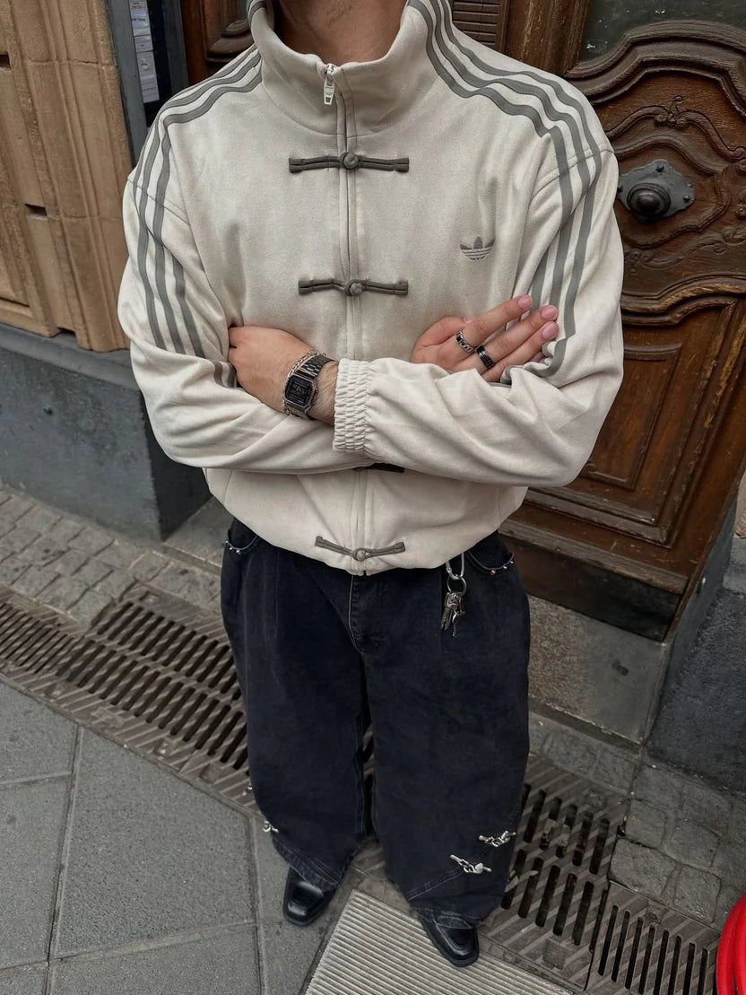 CNY - Inspired Premium Off - White Suede Jacket | Luxury Streetwear Jacket for Men – XOVRA® - XOVRA.IN