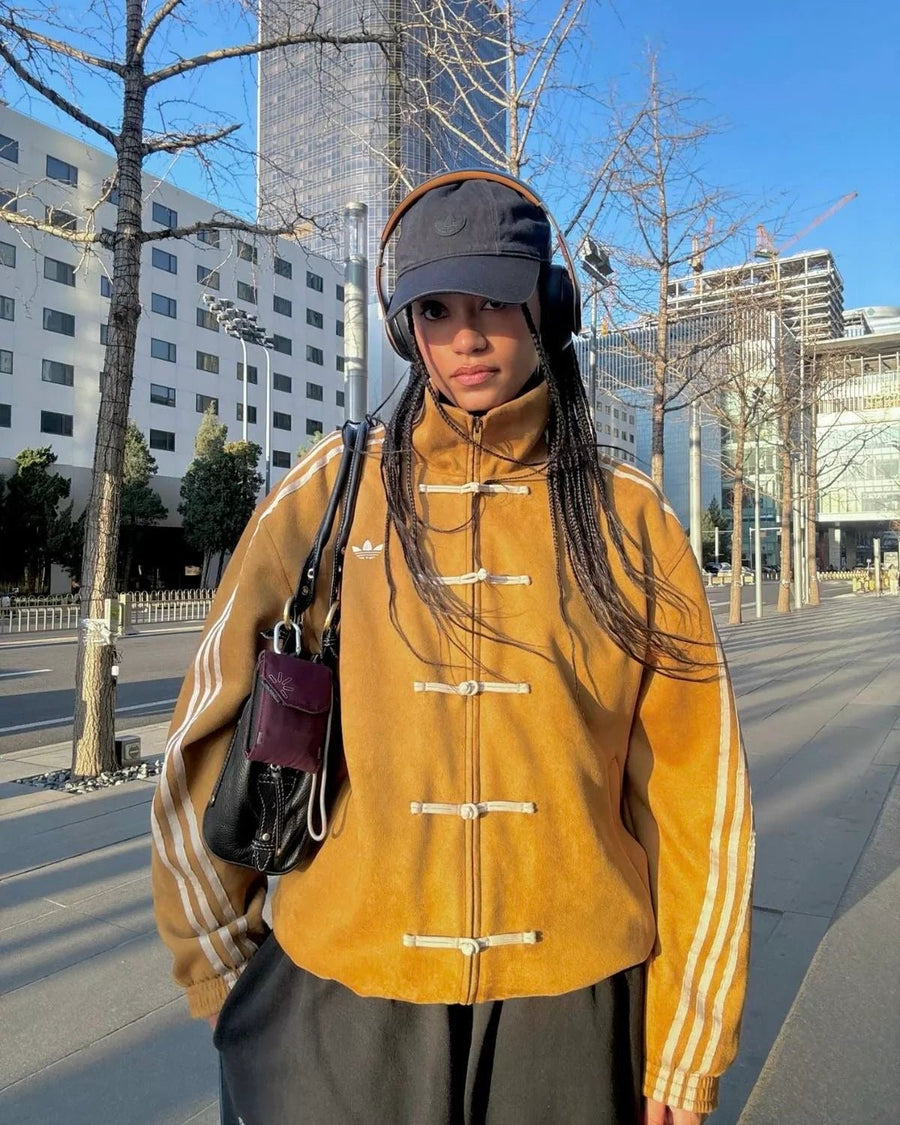 CNY - Inspired Premium Yellow Suede Jacket for Men | Luxury Streetwear – XOVRA® - XOVRA.IN
