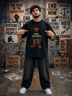 Cockroach Oversized Graphic T-Shirt (CJP) - XOVRA.IN