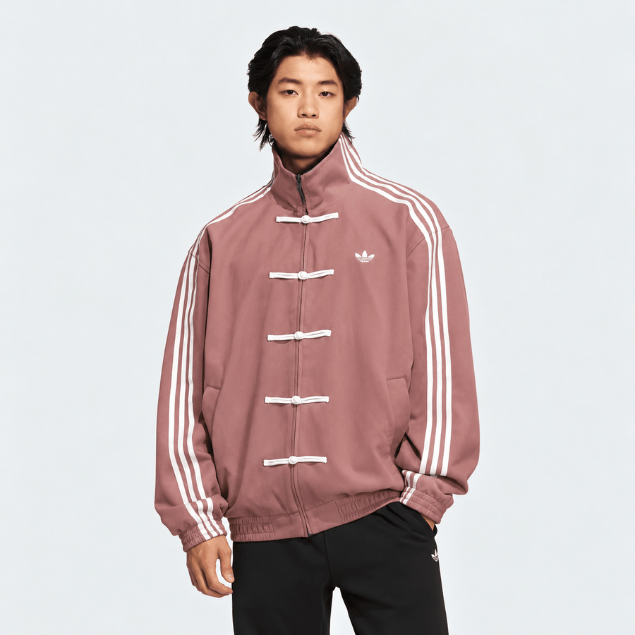 Dusty Rose CNY Jacket – Striped Track Jacket | XOVRA - XOVRA.IN