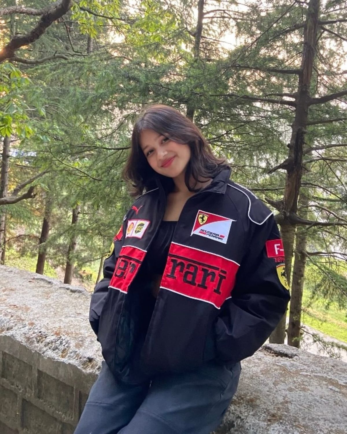 Ferrari Embroidered Racing Jacket – Premium Streetwear Edition | XOVRA® - XOVRA.IN