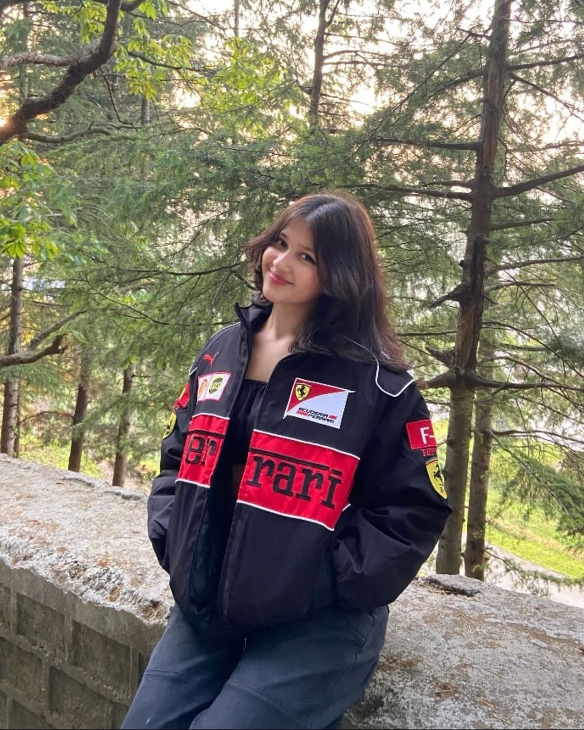 Ferrari Embroidered Racing Jacket – Premium Streetwear Edition | XOVRA® - XOVRA.IN