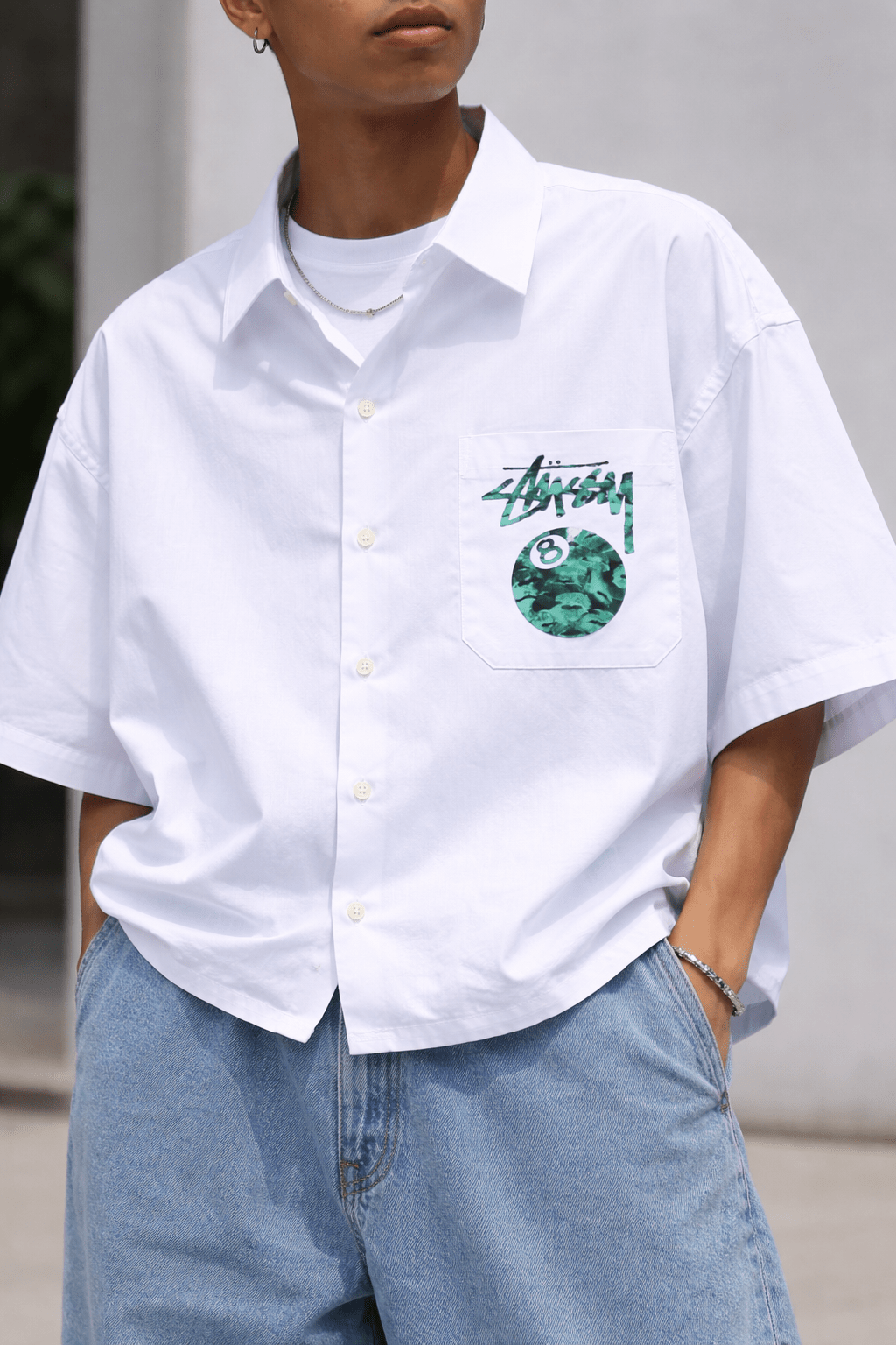 Green Marble 8 - Ball Shirt - XOVRA.IN