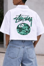 Green Marble 8 - Ball Shirt - XOVRA.IN