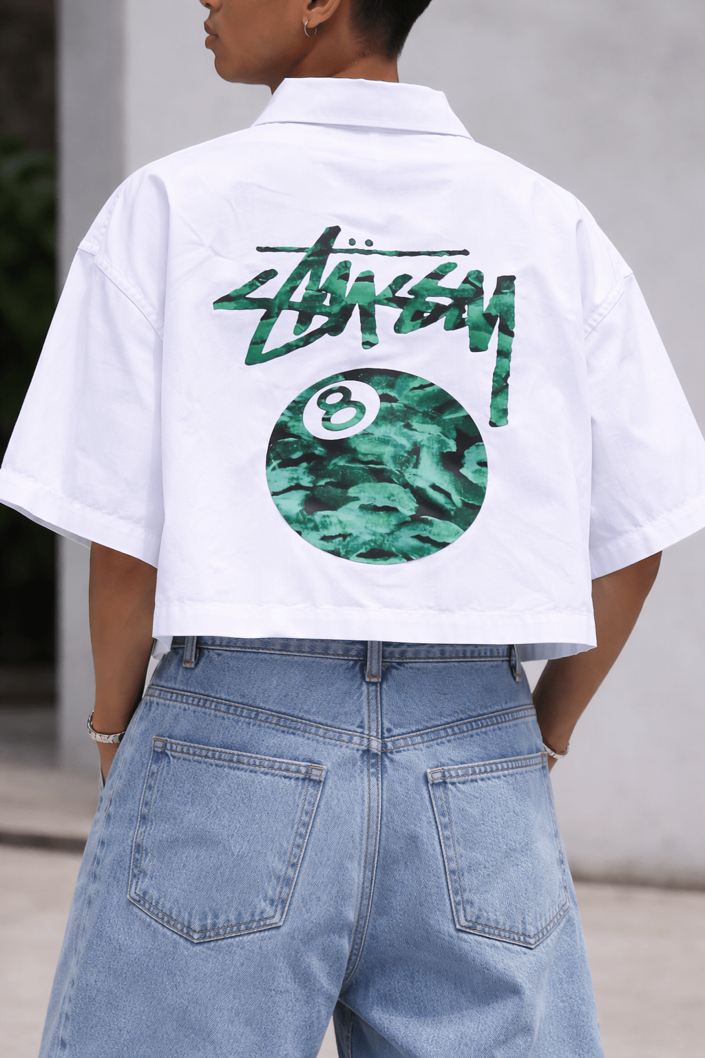Green Marble 8 - Ball Shirt - XOVRA.IN