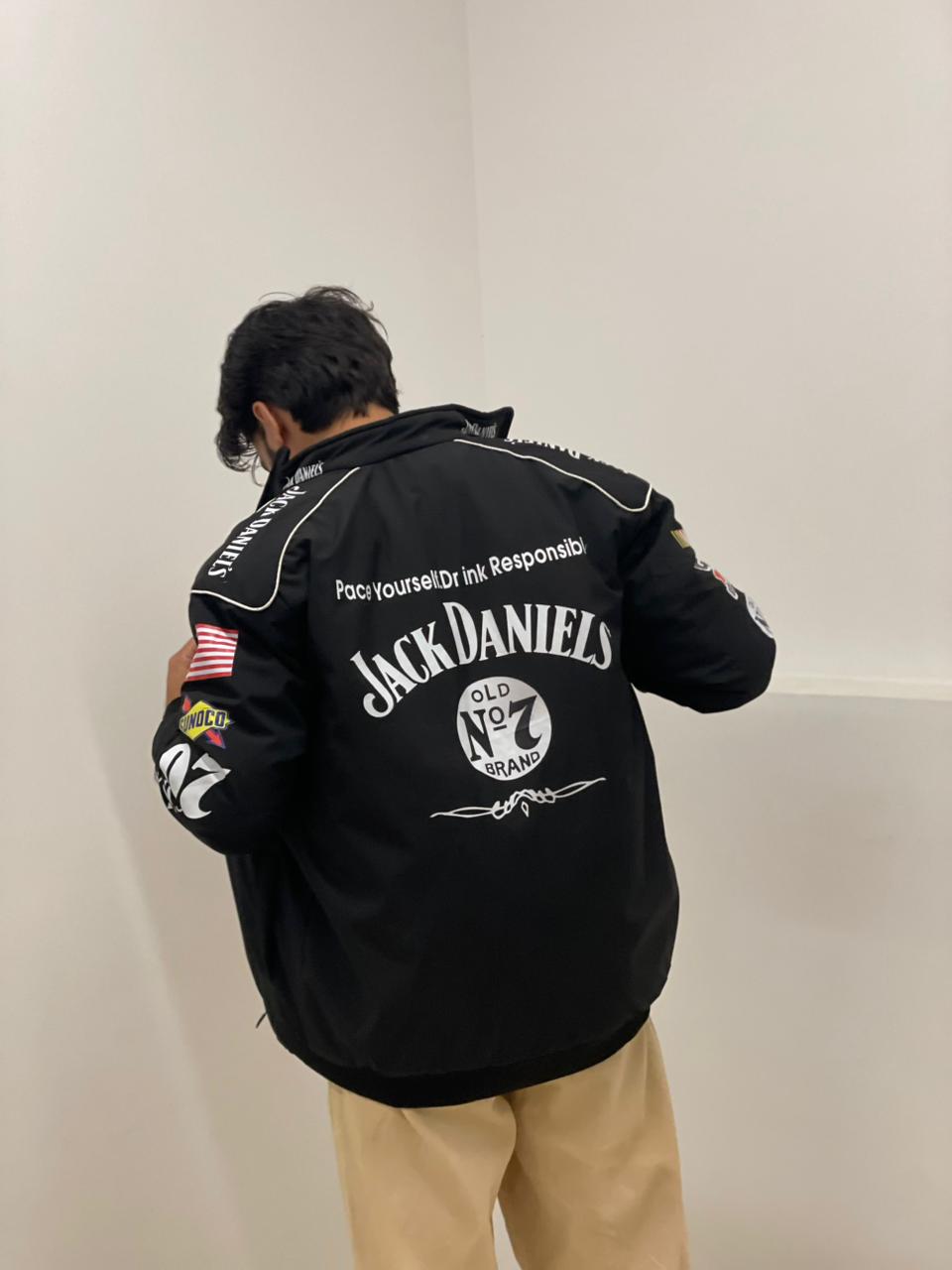 Jack Daniels Racing Bomber Jacket – Premium Streetwear Printed Jacket | XOVRA® - XOVRA.IN