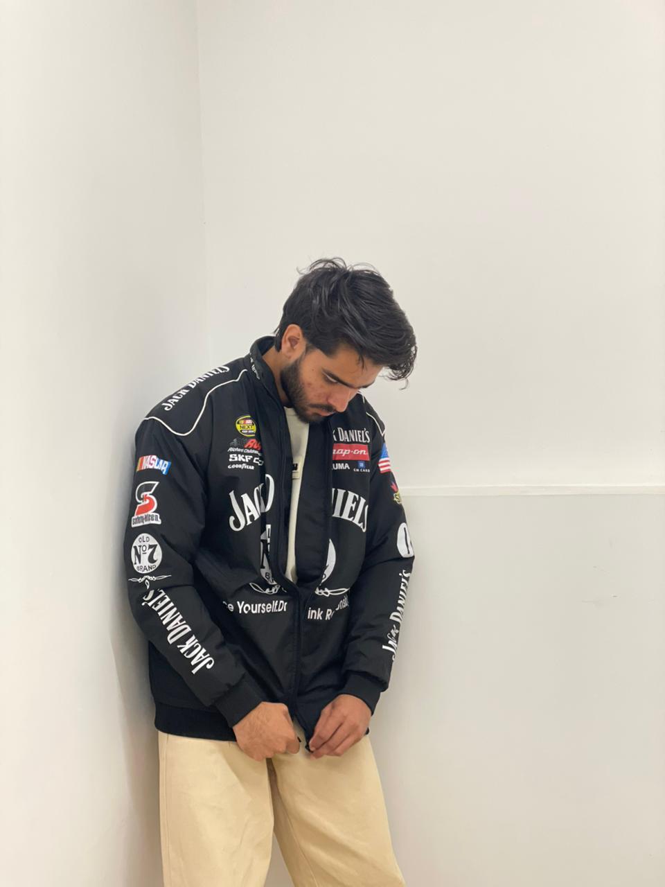 Jack Daniels Racing Bomber Jacket – Premium Streetwear Printed Jacket | XOVRA® - XOVRA.IN