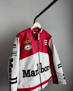 Marbolo Leather Premium Jacket - Vitage Racing Style | Wildbeast - wildbeast