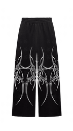 Mutation Black Baggy Pants - XOVRA.IN