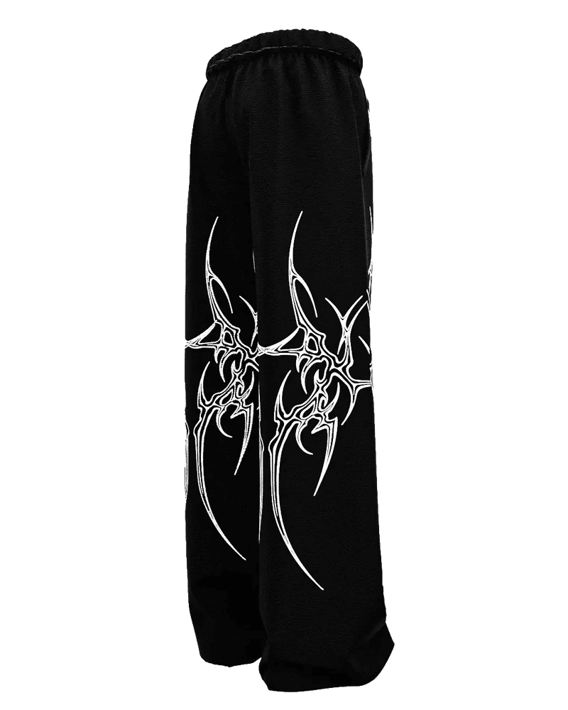 Mutation Black Baggy Pants - XOVRA.IN