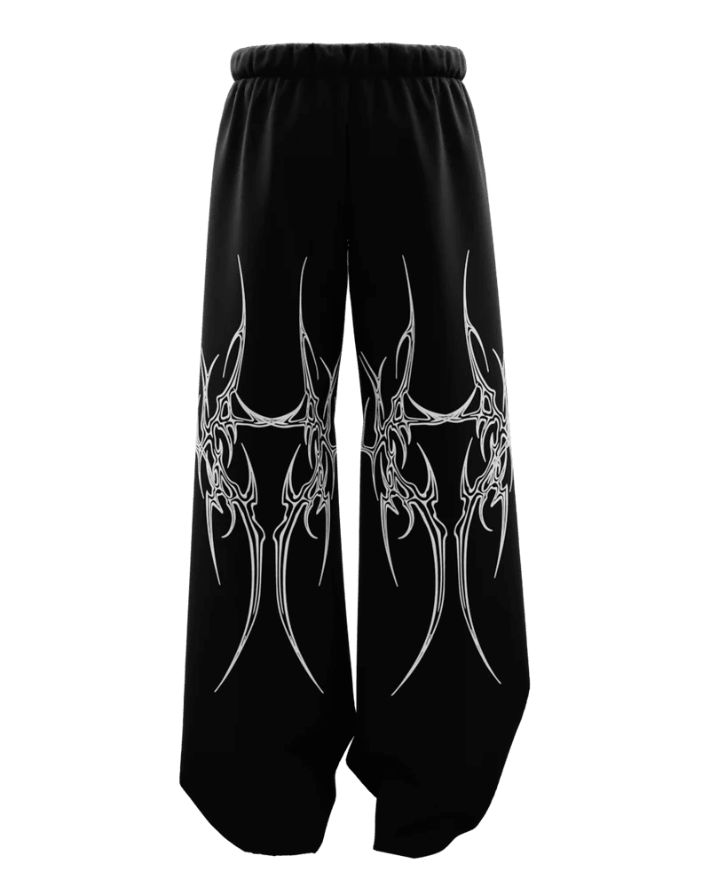 Mutation Black Baggy Pants - XOVRA.IN