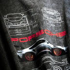 Oversized Porsche 911 Acid Wash T-Shirt – WILDBEAST - wildbeast