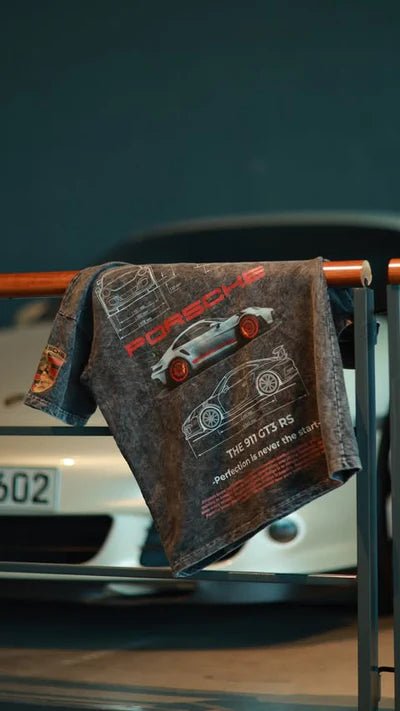 Oversized Porsche 911 Acid Wash T-Shirt – WILDBEAST - wildbeast