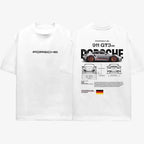 Porsche 911 GT3 White Over - sized T-Shirt | Wild Beast® - wildbeast