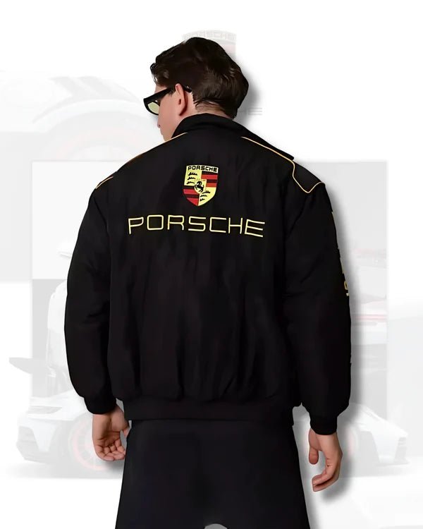 Porsche Parachute Embroidery Jacket – Premium Motorsport Streetwear by XOVRA® - XOVRA.IN