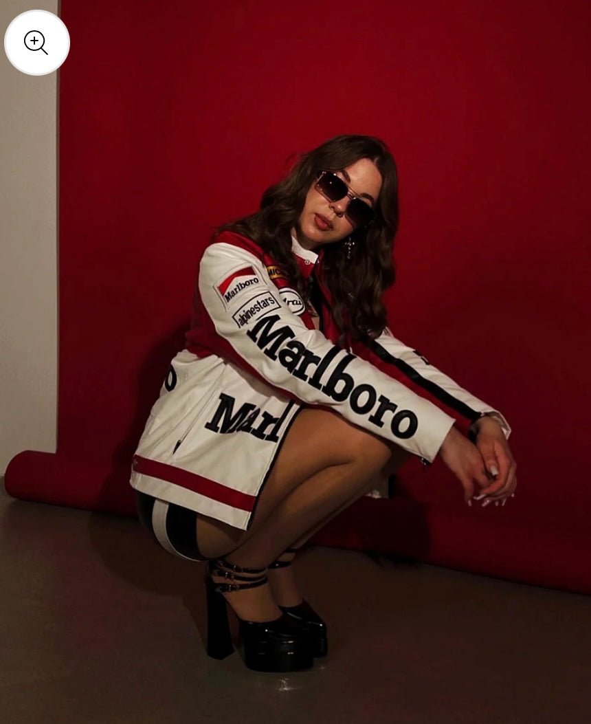 Marlboro Leather Jacket – Vintage Racing Style | Xovra