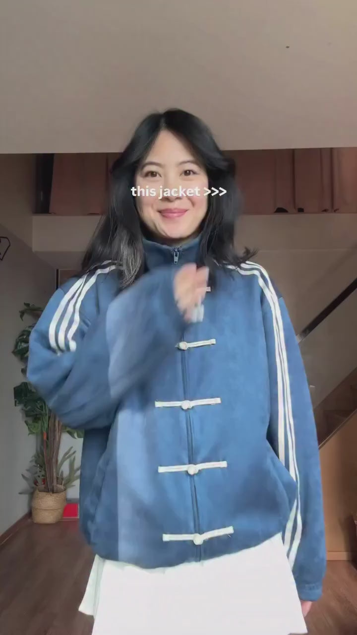 CNY Blue Suede Jacket