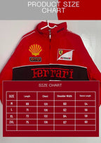 Red Ferrari F1 Speed Jacket | Motorsport & Streetwear Fusion - wildbeast