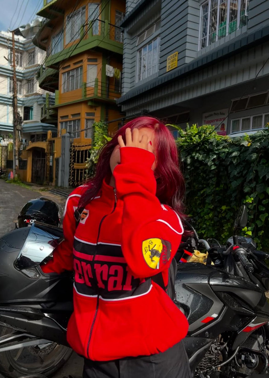 Red Ferrari F1 Speed Jacket | Motorsport & Streetwear Fusion - wildbeast