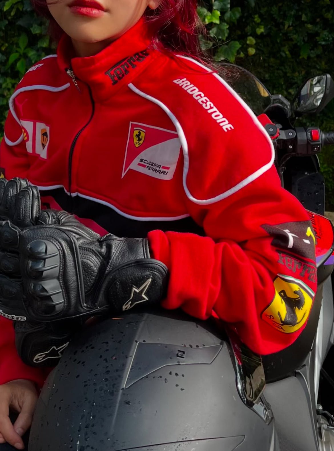Red Ferrari F1 Speed Jacket | Motorsport & Streetwear Fusion - wildbeast