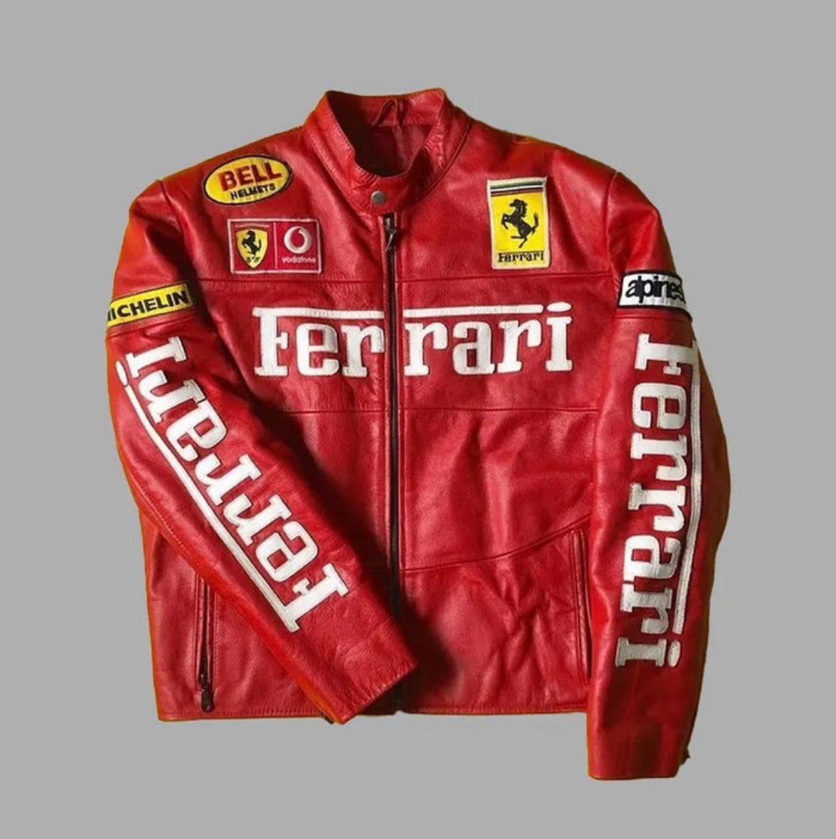 Red Ferrari Leather Jacket – Speed Meets Style - wildbeast