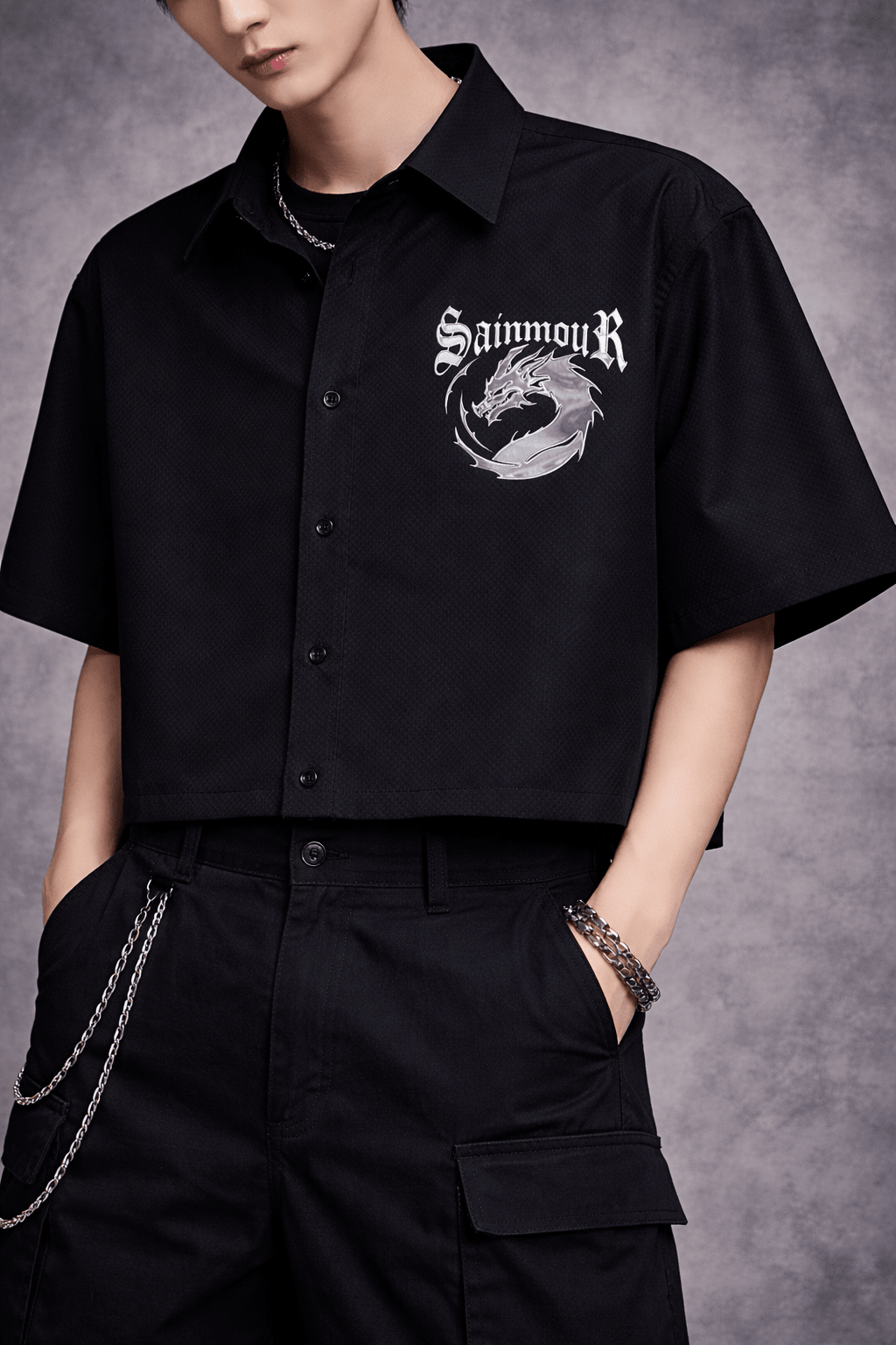 SainmouR Dragon Shirt - XOVRA.IN
