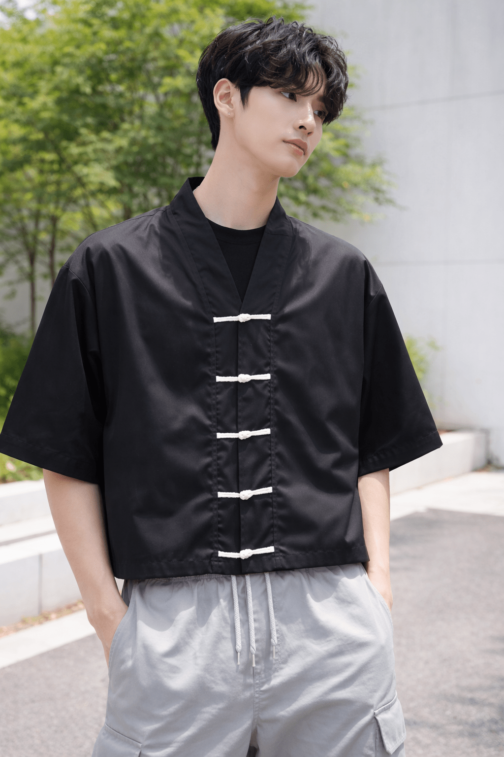 Seoul Shadow Oversized Shirt - XOVRA.IN