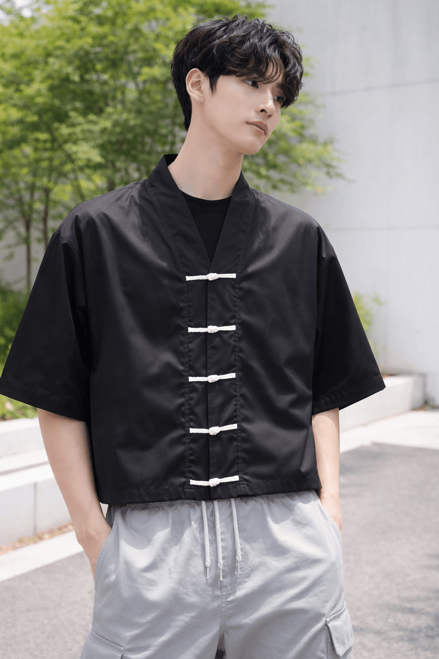 Seoul Shadow Oversized Shirt - XOVRA.IN