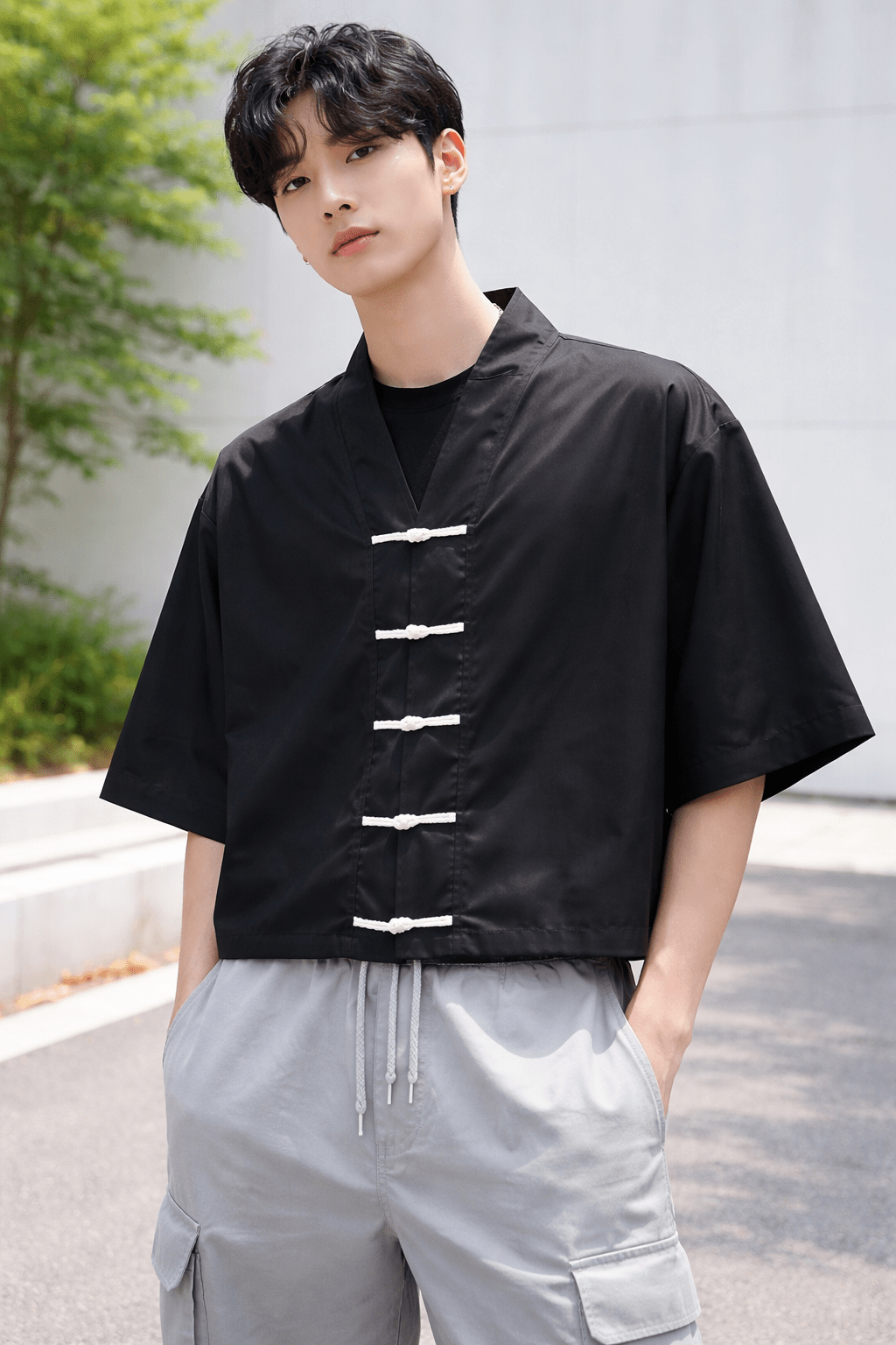 Seoul Shadow Oversized Shirt - XOVRA.IN