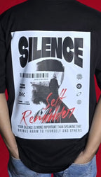 Silence Self Reminder Oversized T-Shirt - XOVRA.IN
