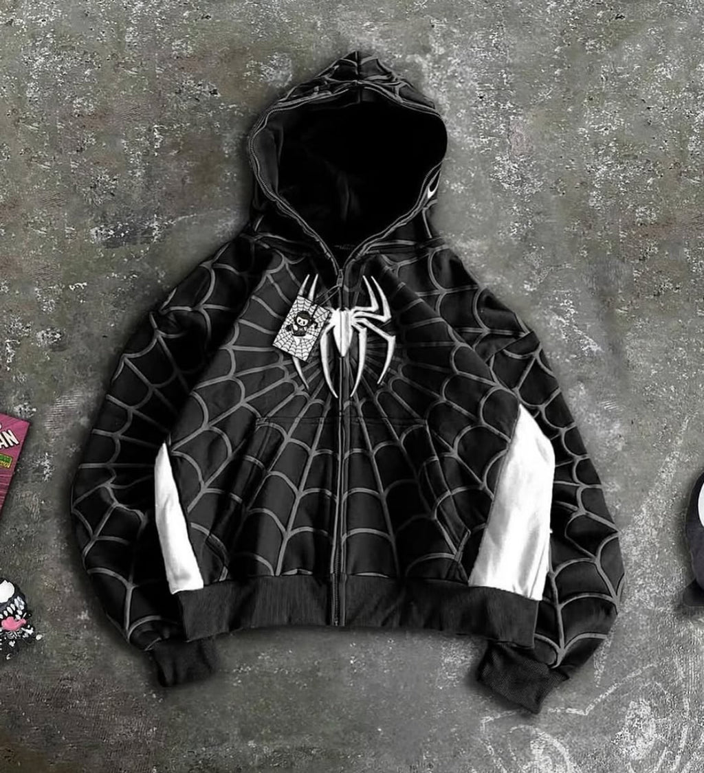 Spidey Society OG Black Zip - Up Hoodie For Men & Women– Urban Streetwear - Marvel Style | Wildbeast - wildbeast