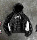 Spidey Society OG Black Zip - Up Hoodie For Men & Women– Urban Streetwear - Marvel Style | Wildbeast - wildbeast